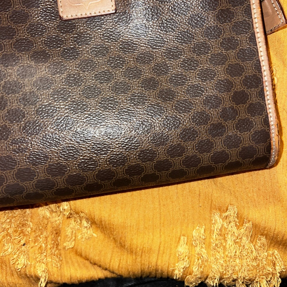 Celine Brown and Tan Cosmetic Bag - Picture 11 of 12